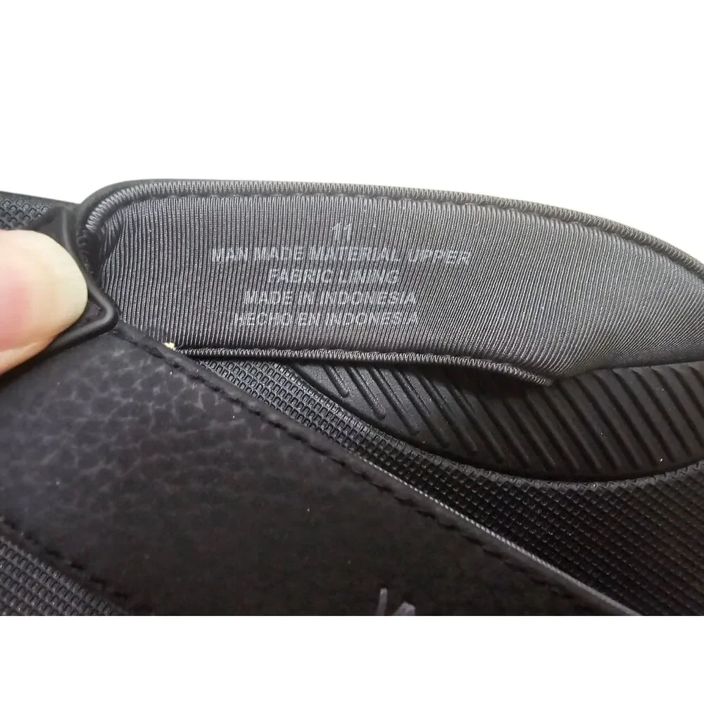 Flojos Men's Flip Flops Black 11